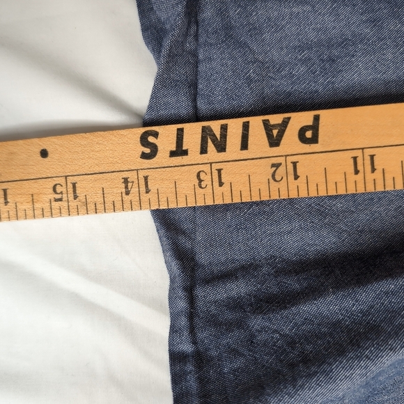 ZARA Chambray Blue Wrap Tie Skort with Pockets, Size M - Picture 6 of 9